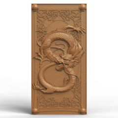 Силиконовый молд № 2123 накладка Дракон