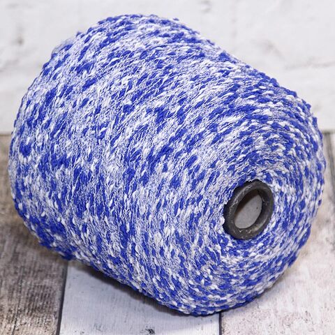 Пряжа фасонная LANIERA TRADING / BOTTONATO 520 бело-синий