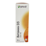 Витамин Д3 500 МЕ, Vitamin D3 500 IU, ONVIT, 30 мл 5