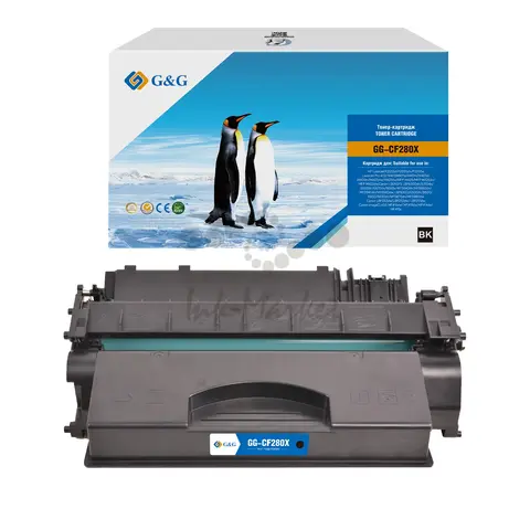 Картридж G&G, аналог HP CF280X/CE505X/ Canon 719H 6.9k с чипом