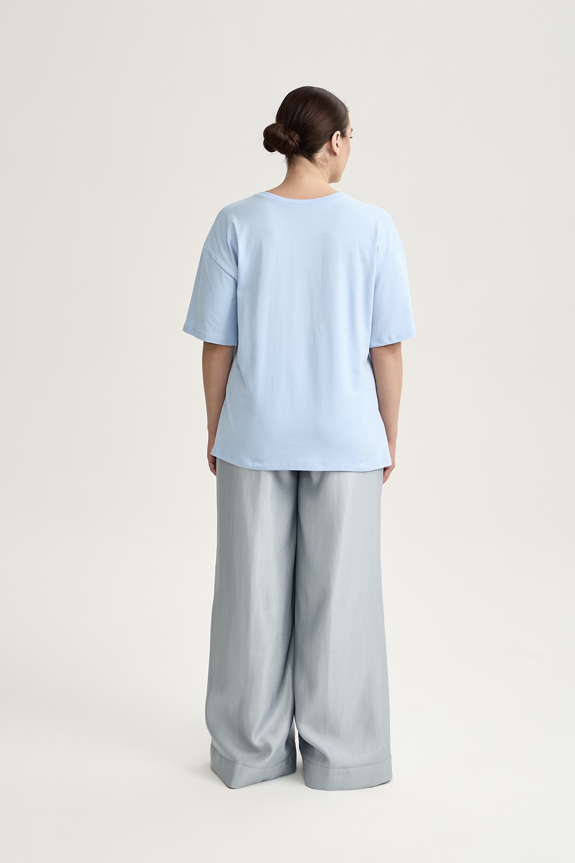 Футболка с круглым вырезом, голубой