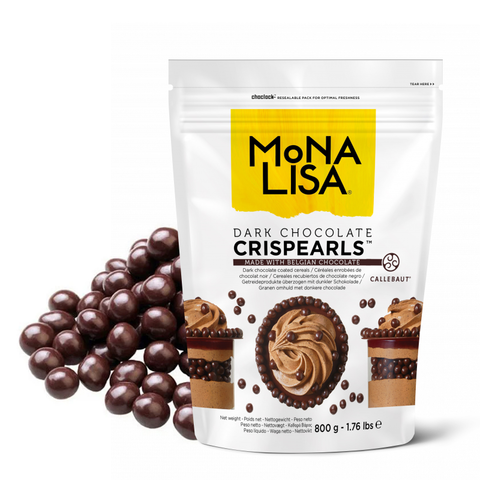 Callebaut Dark Crispearls драже темный шоколад (CHD-CC-CRIS-02B), 0,8 кг