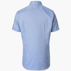 Сорочка мужская Venti Body Fit 226110381-103 из фактурной ткани голубая, короткий рукав