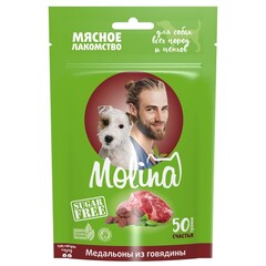 Лакомство для собак всех пород и щенков, Медальоны из говядины, 50 г