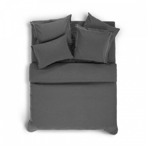 Пододеяльник 220x240 Hamam Heather earth темно-серый