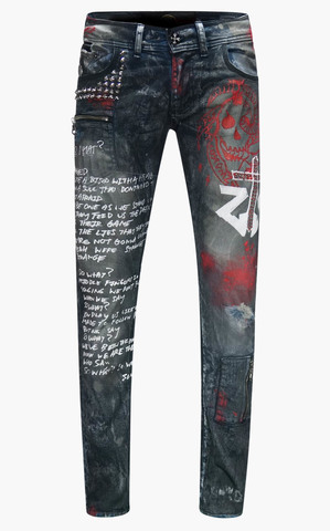 The Saints Sinphony | Джинсы мужские DEE SNIDER SO WHAT DARK BLUE JEANS TSG341 перед