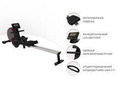 Гребной тренажер UnixFit Techno Rower 410 RMTF410