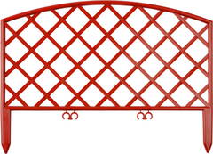 GRINDA Плетень, 24 х 320 см, терракот, 7 секций, декоративный забор (422207-T)