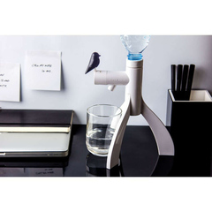 Диспенсер для воды настольный thirsty bird, 3 л, черный декор