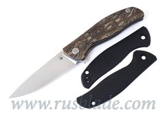 Shirogorov F3 G10 black handle scales