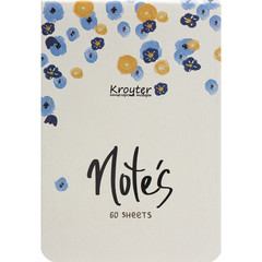 Блокнот Kroyter А6,60л,линия,сшивка,обл.карт,бл.тонирован.  Flowers 00152