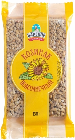 Козинак БАРСКИЕ СЛАДОСТИ Подсолнечный 150 г РОССИЯ