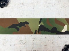 Резинка вязаная принт камуфляж, ш. 2,5 см, 15 гр/м, мультикам