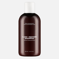 PHILOSOPHY BY ALEX KONTIER  GLOW+RESTORE SHAMPOO Шампунь для блеска и реконструкции волос, 250 мл
