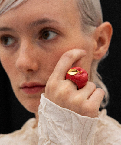 Кольцо APPLE RED PORCELAIN