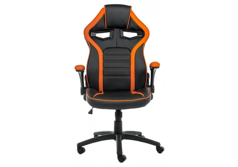 Офисное кресло для персонала и руководителя Компьютерное Monza 1 оранжевое / черное 69*69*120 Черный / оранжевый