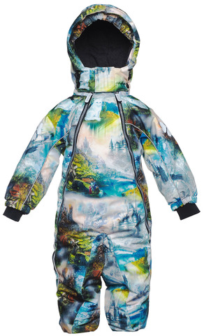 Зимний комбинезон AMADEO с двумя молниями, принт "Сторфмол"