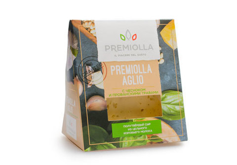 Сыр с чесноком «Premiolla aglio» 50%, 180г