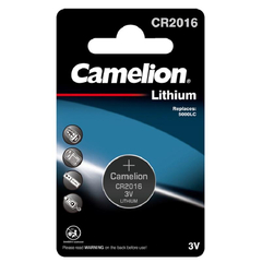 Батарейки Camelion CR2016 BL-1 (CR2016-BP1, литиевая,3V)