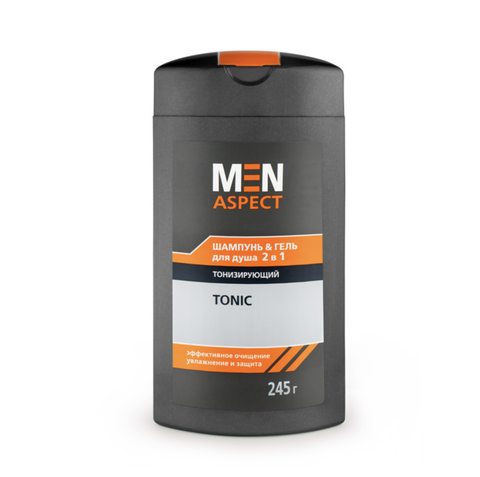 Men Aspect Шампунь & Гель для душа  2 в 1 тонизирующий 245 г. MODUM