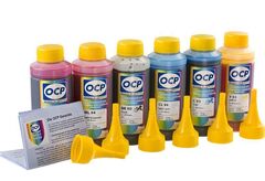 Комплект чернил OCP для картриджей HP 72 (DesignJet T790, T610, T2300, T770, T1300, T1200, T1120, T620, T1100), комплект 6 x 100 гр.