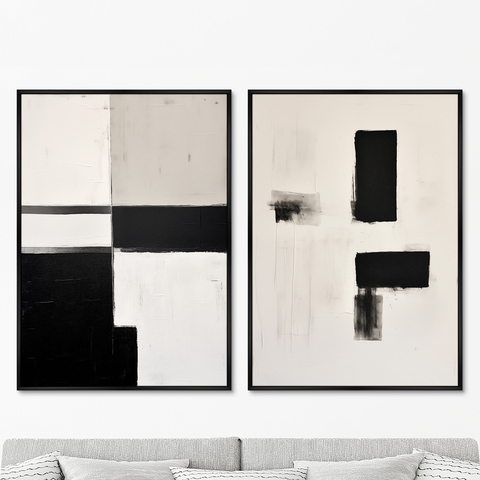 ArtNoMore - Набор из 2-х репродукций картин на холсте Geometry of color, 2024г.