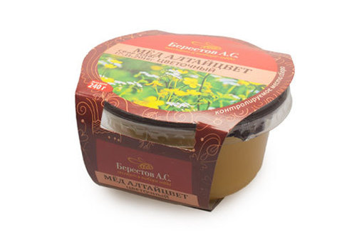 Мед Алтайский цветочный "Берестов", 240г