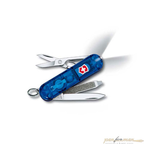 Нож Victorinox Swiss Lite 58 мм 7 функций прозрачный синий (0.6228.T2)