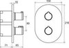 Термостат встраиваемый на 3 потребителя Ravak Chrome CR 067.00 X070075