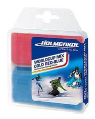 Набор парафинов Holmenkol Worldcup Mix COLD Red-Blue