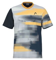 Детская теннисная футболка Head Boys Vision Topspin T-Shirt - navy/print vision