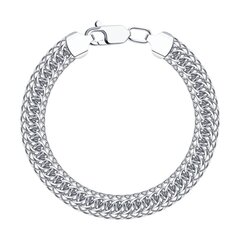965300702 - Браслет из серебра с алмазной гранью плетение скорпион