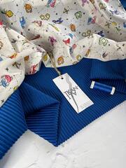 Костюмно-плательный хлопковый однотонный вельвет (Loro Piana, 100%хлопок, Имперский синий, 147)