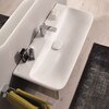 Раковина Geberit myDay: B=100см, T=48см, Отверстие под смеситель=По центру, Перелив=Без, Белый / Специальное керамическое покрытие KeraTect