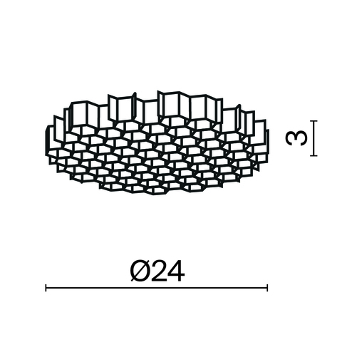 Комплектующие для светильника Maytoni Focus t HoneyComb-D24