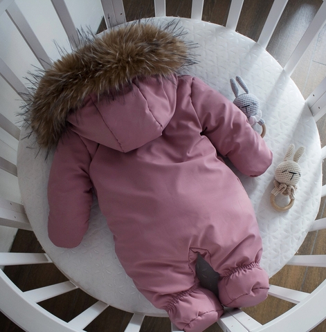 Комбинезон для девочки, зимний, от 3-6 мес.