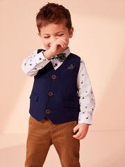 Брюки чинос для мальчика Next 236-434, Светло-коричневый