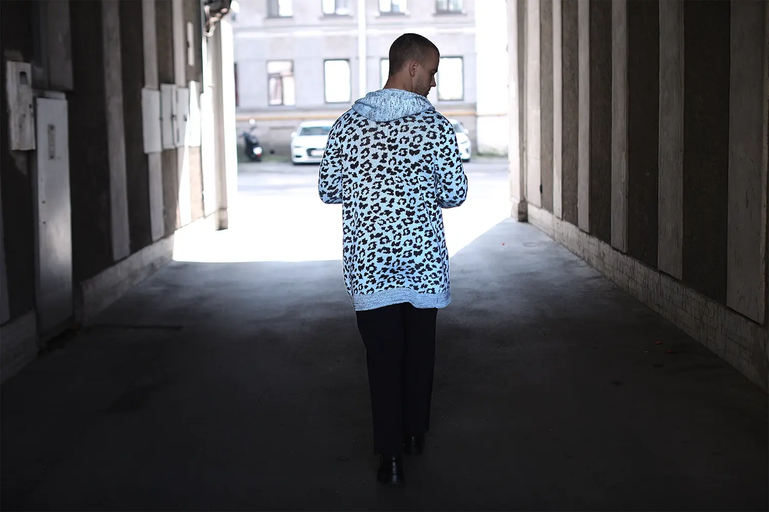 Кардиган с капюшоном