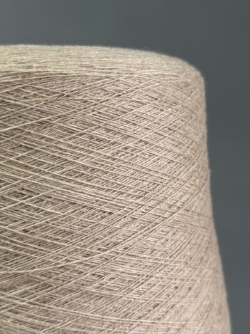 Пряжа Mongolia Cashmere 26/2 (100% кашемир) 1300 м/100 гр, бежевый меланж (органик)