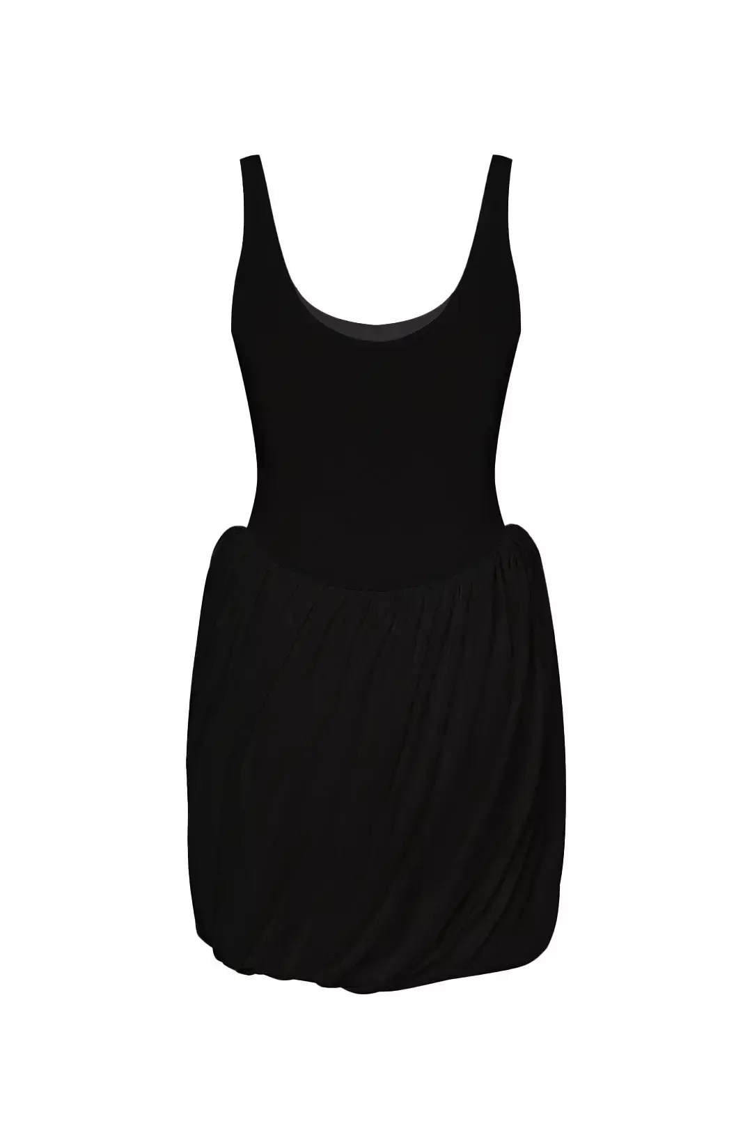 Платье с буфами мини