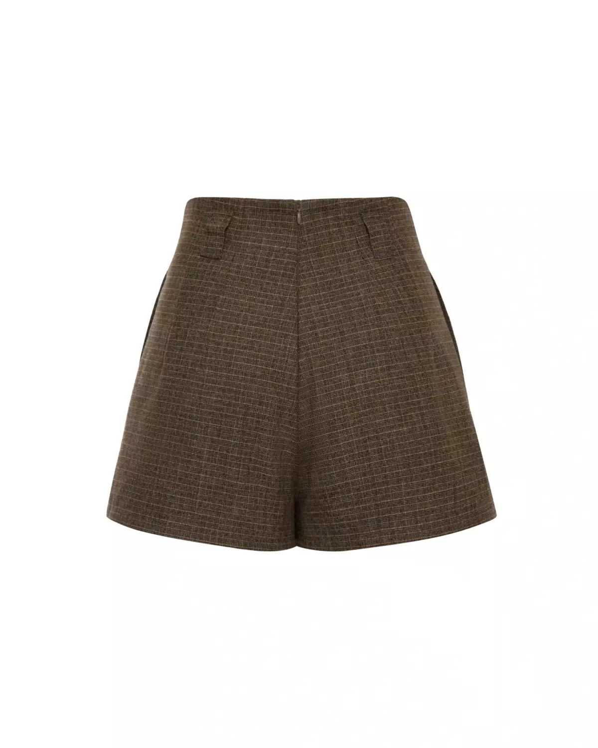 Шорты в клетку, Кофейный