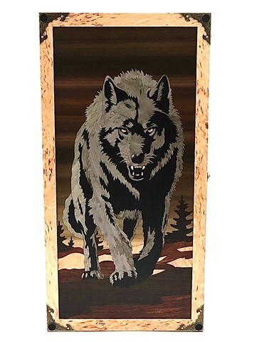 Деревянные нарды ручной работы Тигр