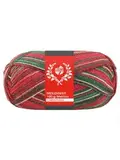 Пряжа Lana Grossa Meilenweit 100 Merino Christmas Lurex 6805