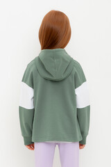 джемпер  для девочки  К 301691/зеленый мох