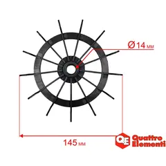 Крыльчатка двигателя QUATTRO ELEMENTI Gravity120/140/160/180/200/220 (915-991-038)