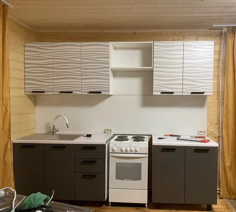 Кухня Рио 2.0 м белый / маренго