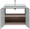 Aquanet 273984 Тумба с раковиной Алвита new 80 подвесная 2 дв. цв.серый (273984)