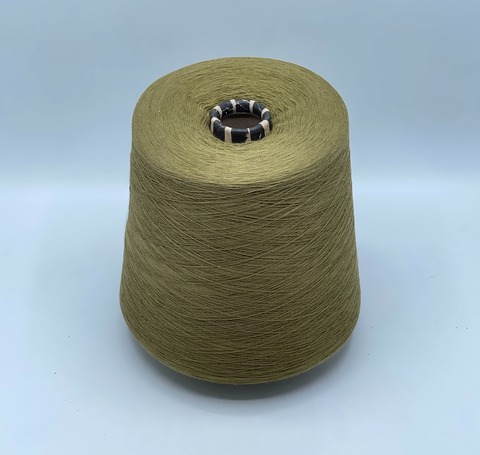 Бобинная пряжа,Cotton combed, 2540м. 100%Хлопок, Олива(337), 39349