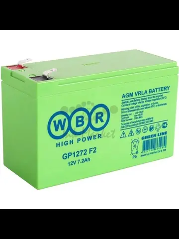Аккумулятор WBR 12V 7.2Ah GP1272 F2 (клемма 7мм.) (GP1272 F2 WBR)