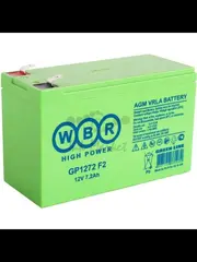 Аккумулятор WBR 12V 7.2Ah GP1272 F2 (клемма 7мм.) (GP1272 F2 WBR)